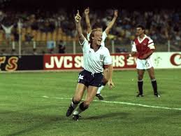 Mark Wright celebrating at Italia 90