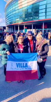 Jason Ganner and his family before The 2019 Playoffs at Wembley